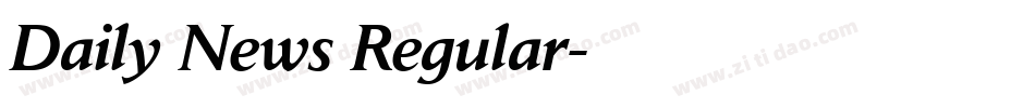Daily News Regular字体转换
